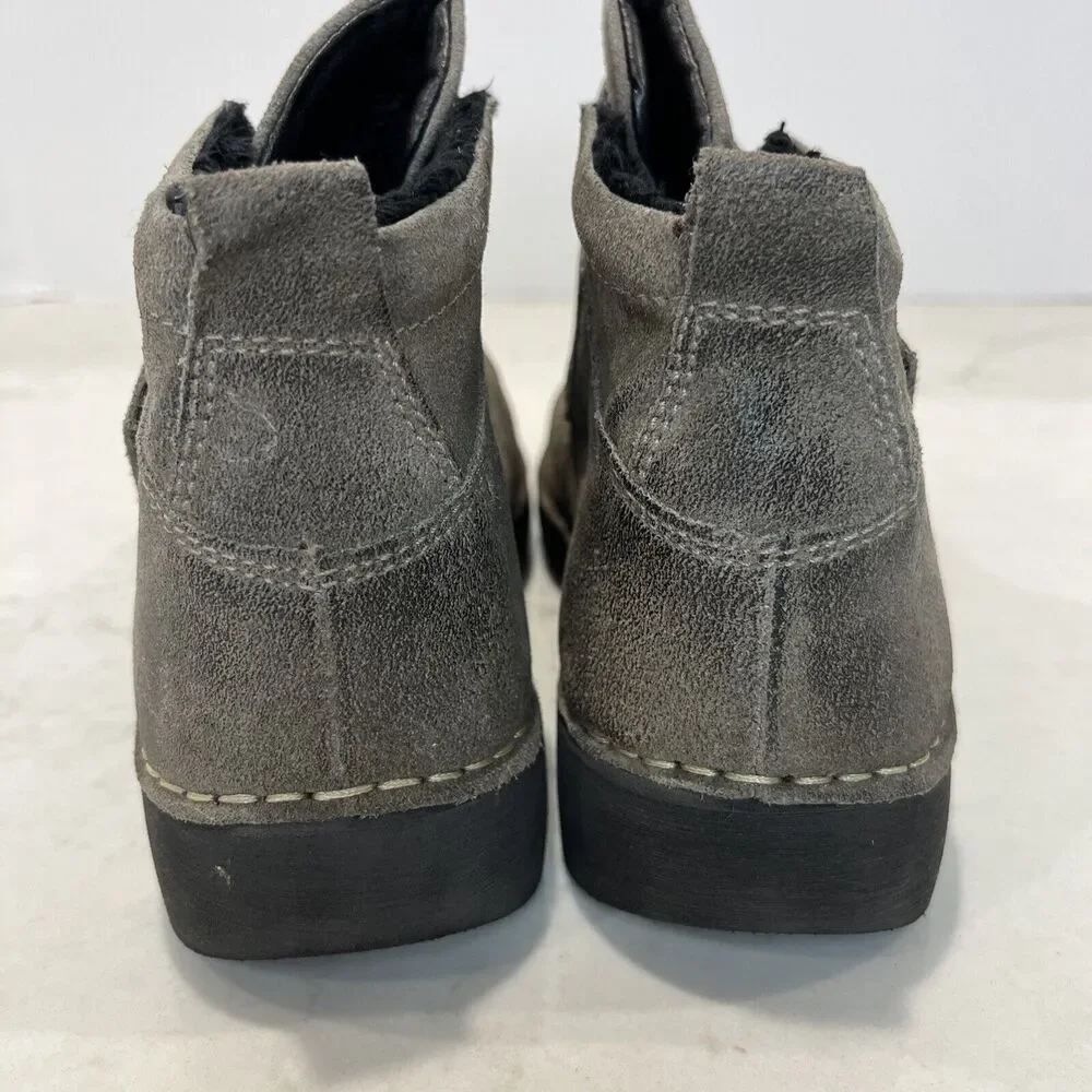 Josef Seibel NEW Calais 53 EU 37 US 6 -6.5 Taupe Comfort Ankle Boots Suede‎